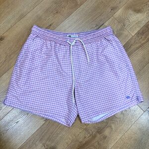 ONWARWD RESERVE pink & blue checkered swim trunks - Size XL